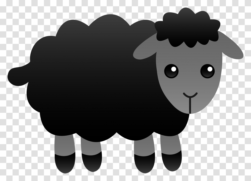 Baa Baa Black Sheep Clipart, Animal, Mammal, Person, Buffalo Transparent Png