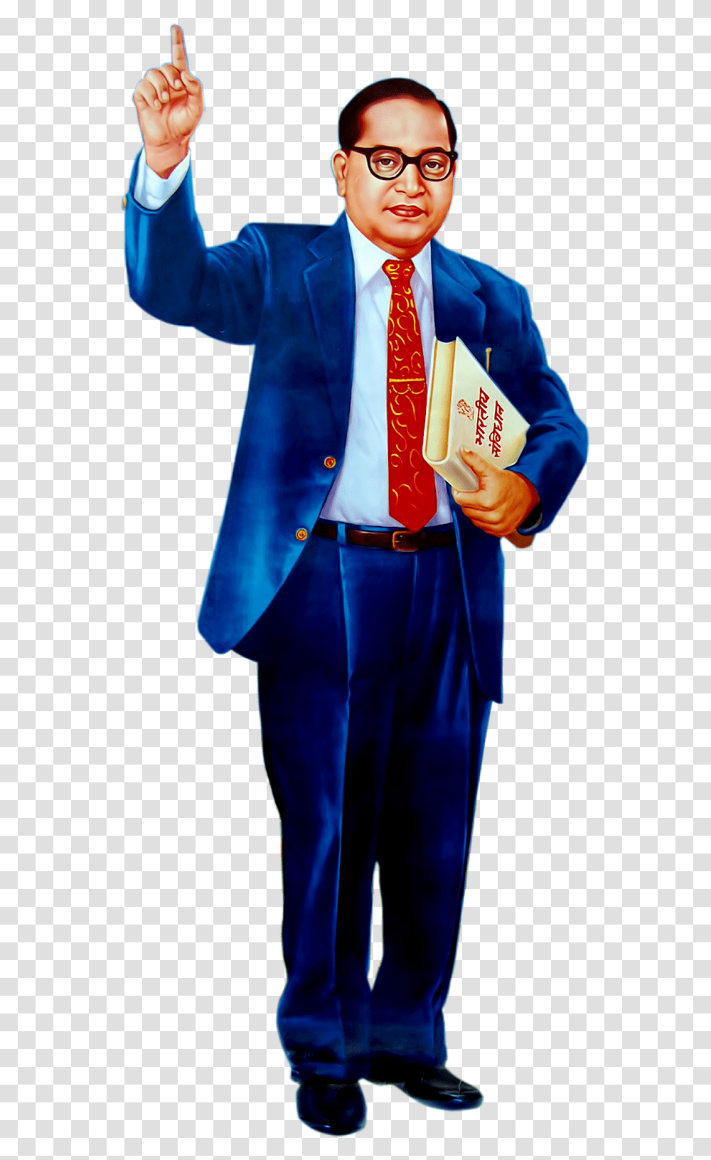 Babasaheb Ambedkar Full Hd Dr Babasaheb Ambedkar, Tie, Person, Costume Transparent Png