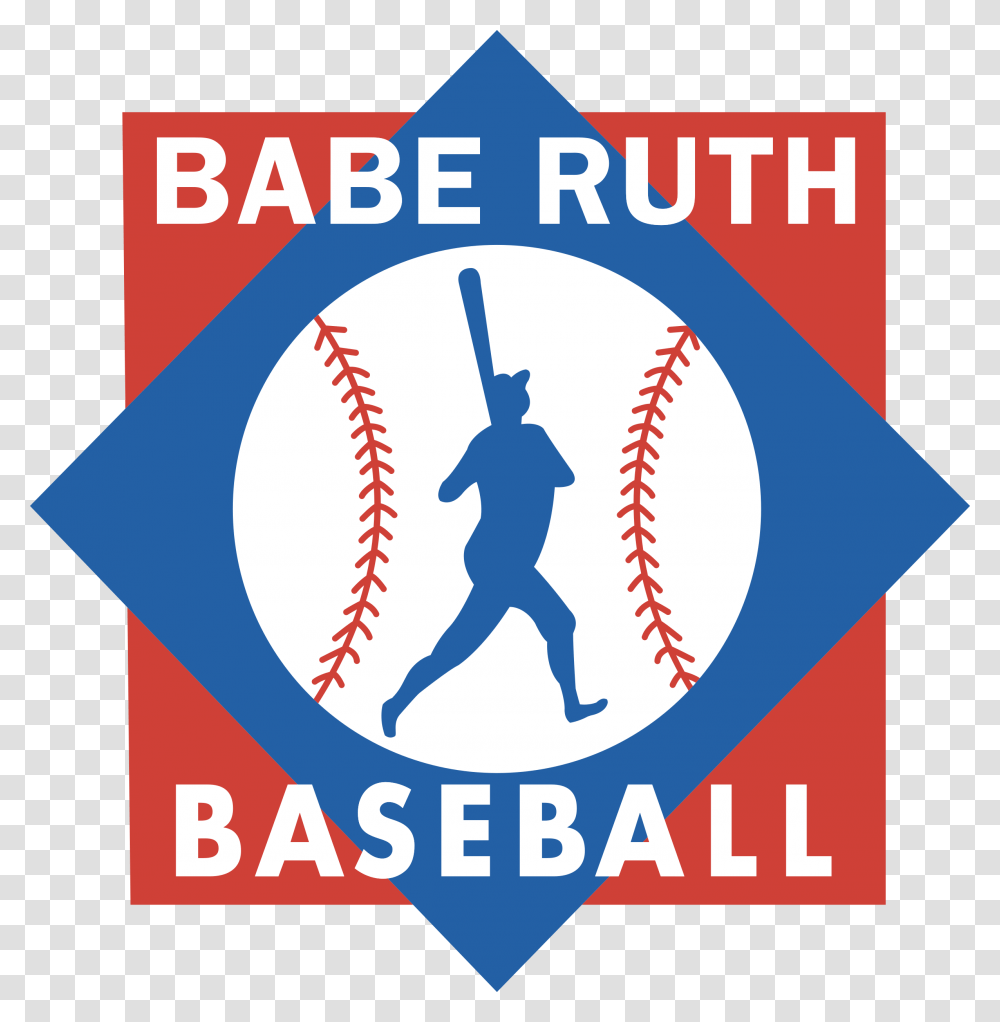 Babe Ruth Baseball Logo Babe Ruth Baseball Logo, Person, People, Poster Transparent Png