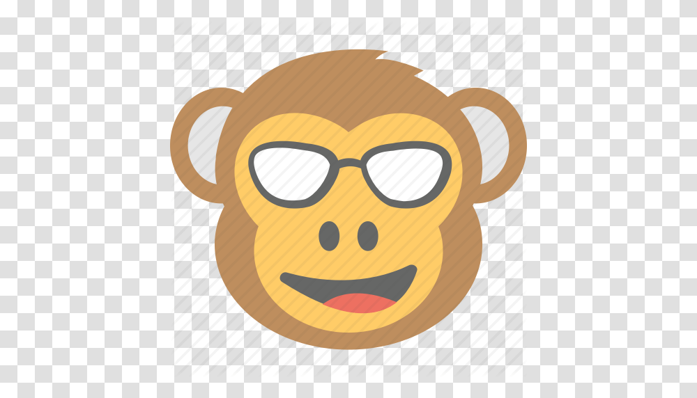 Baboon Chimps Monkey Emoji Naughty Smiley Icon, Label, Sticker, Logo Transparent Png