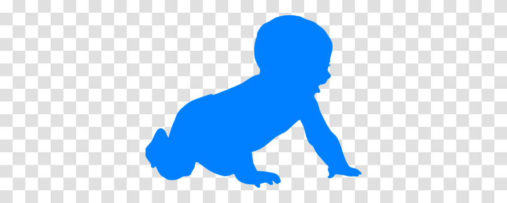 Baby Person, Silhouette, Crawling, Kneeling Transparent Png