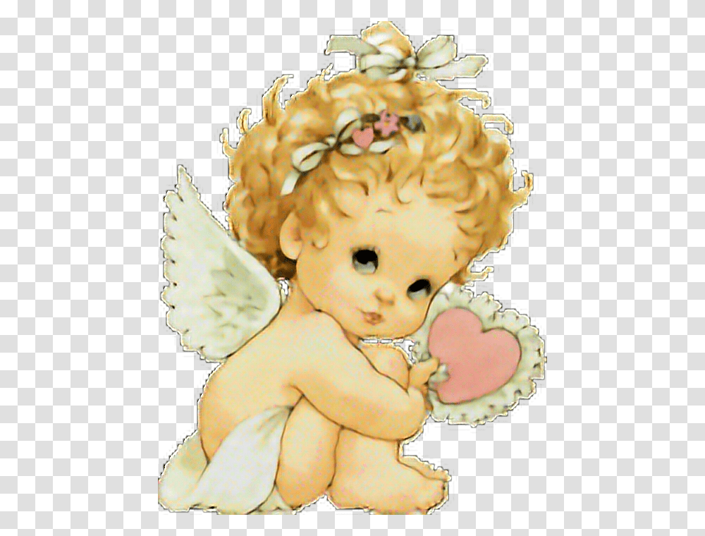 Baby Angel Babygirl Angelic Wings Love Heart Imagen De Un Angelito Animado, Cupid, Archangel Transparent Png