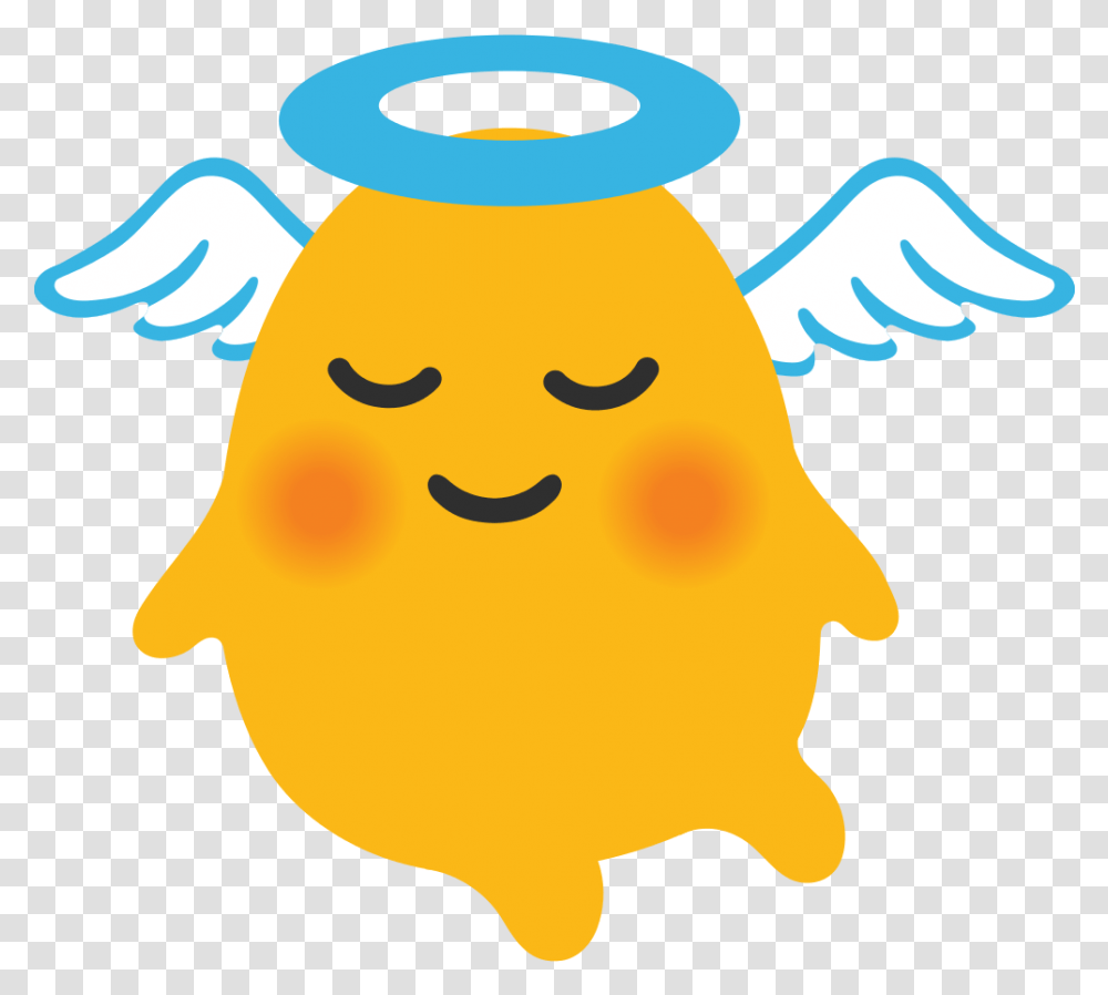 Baby Angel Emoji Android, Outdoors, Animal, Nature Transparent Png
