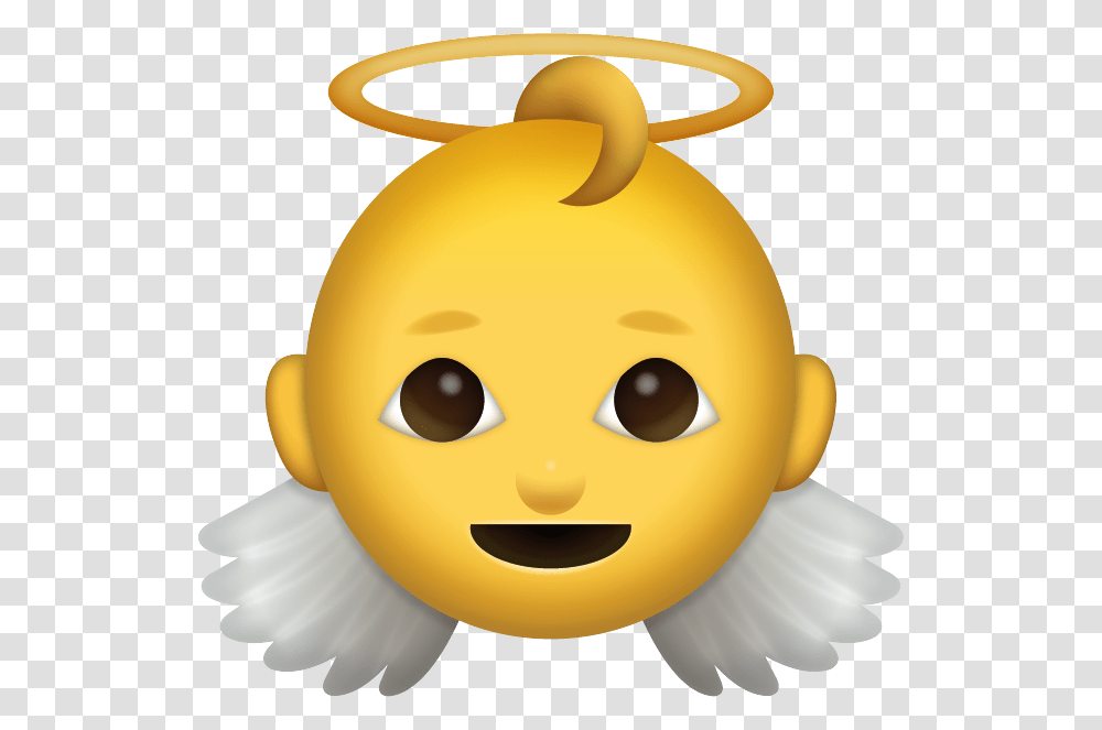 Baby Angel Emoji Free Download Iphone Emojis Angel Emoji, Toy, Outdoors, Nature, Snow Transparent Png