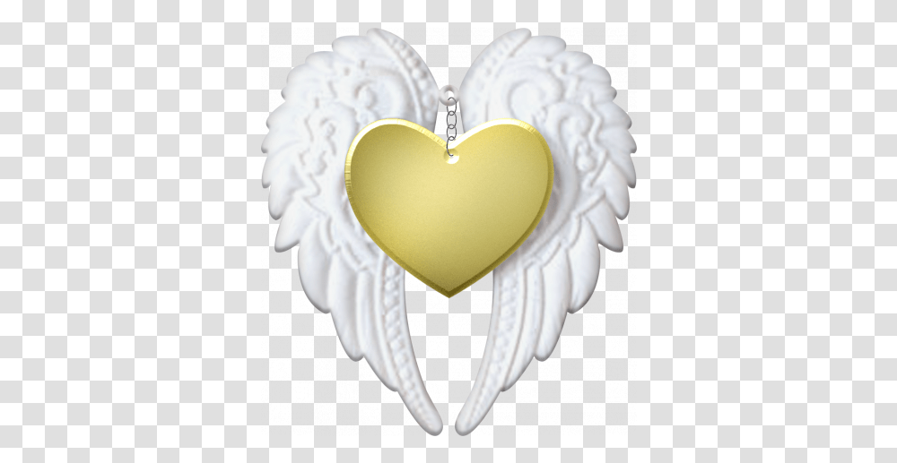 Baby Angel Wings Heart Gold Graphic By Kayl Turesson Angel Wings Heart, Pendant Transparent Png