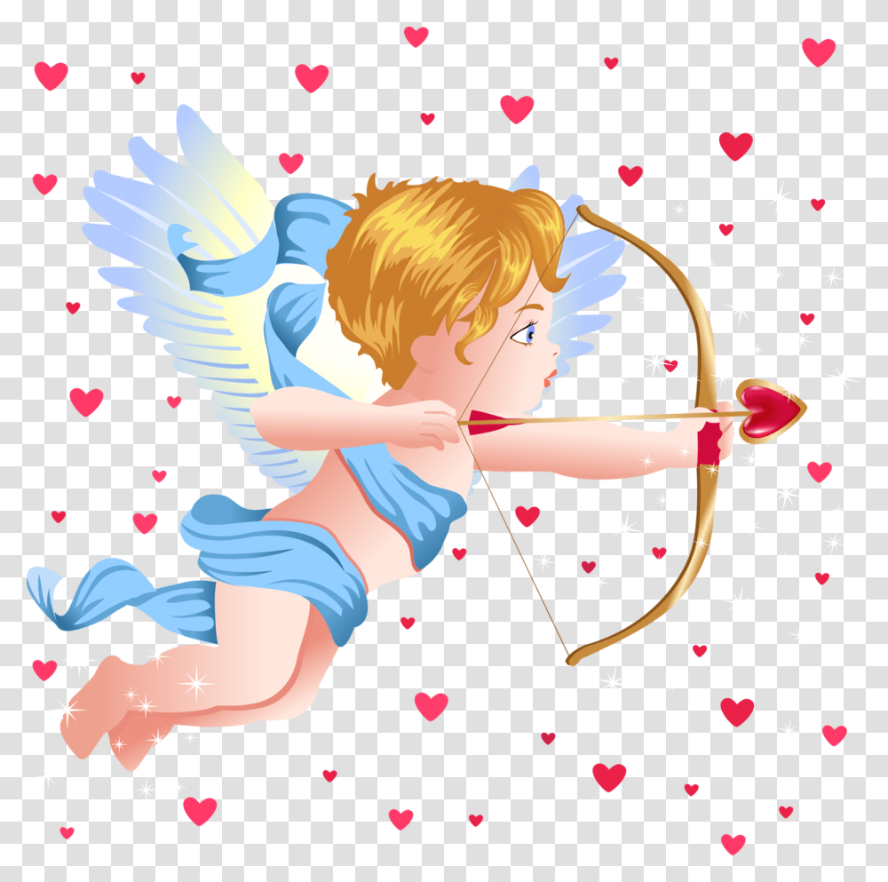 Baby Angel With Arrow, Cupid, Person, Human Transparent Png
