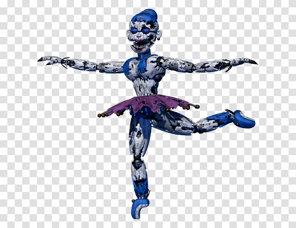Baby Ballerina Fnaf Nightmare Ballora, Cross, Robot, Toy Transparent Png