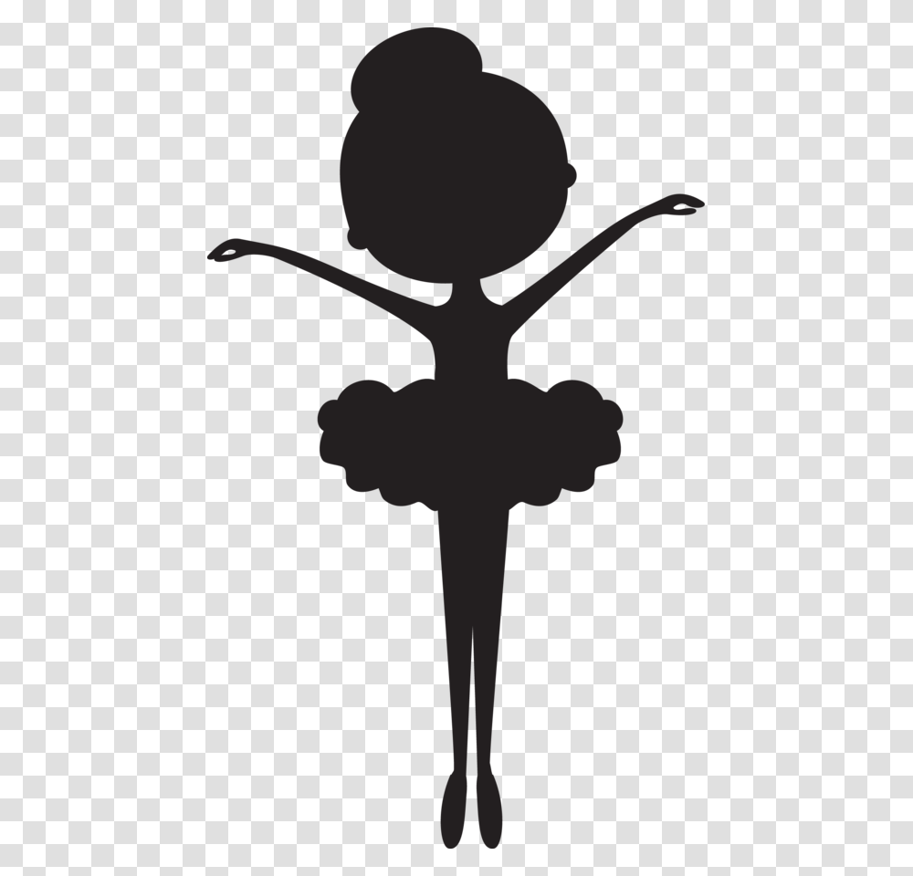 Baby Ballerina Silhouette Clipart Download Ballerina Silhouette Cut Out, Cross, Stencil, Emblem Transparent Png