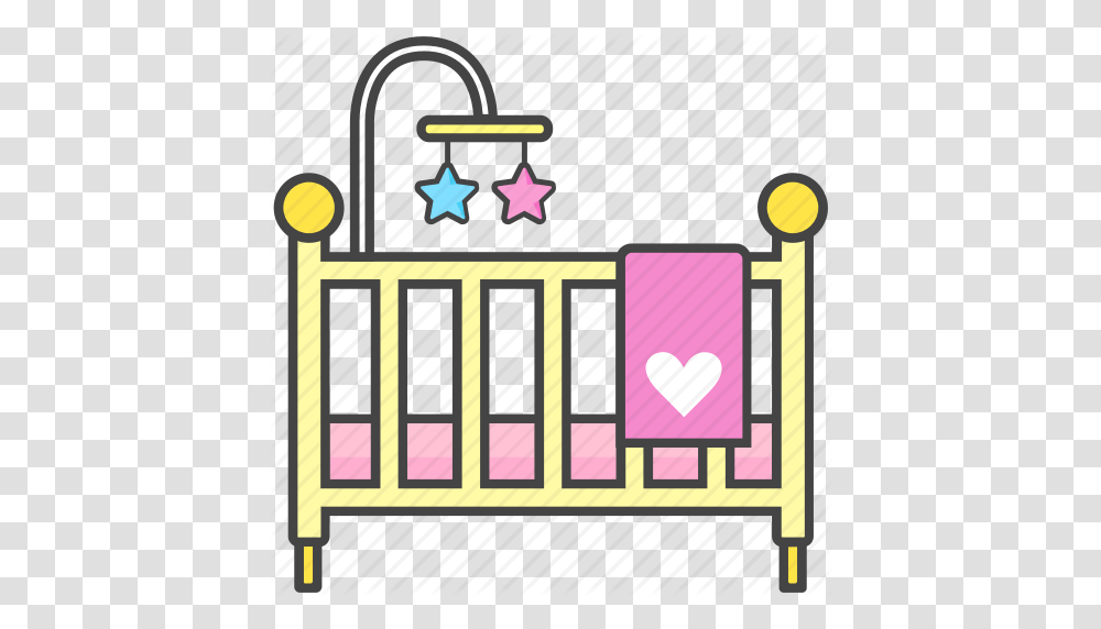 Baby Bassinet Bed Crib Newborn Toddler Icon, Furniture Transparent Png
