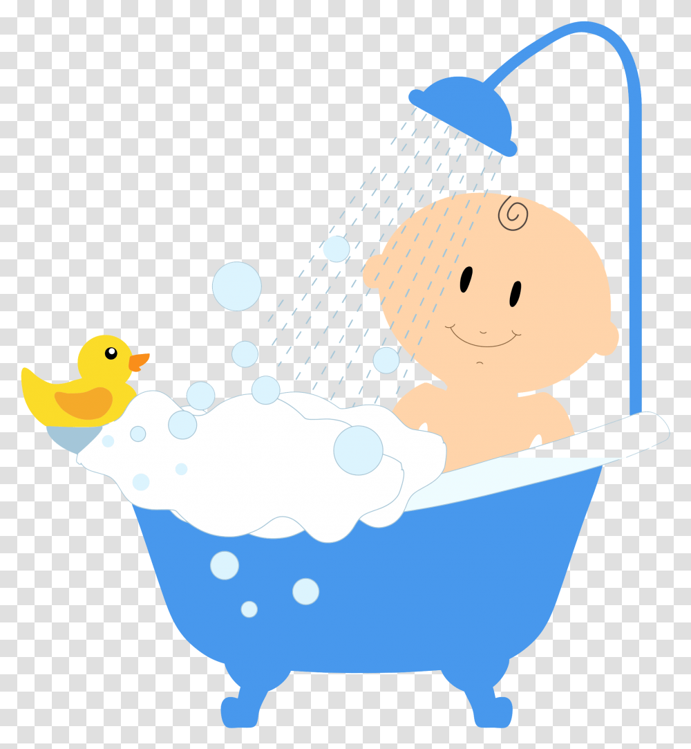 Baby Bath Image, Tub, Bird, Animal, Bathtub Transparent Png