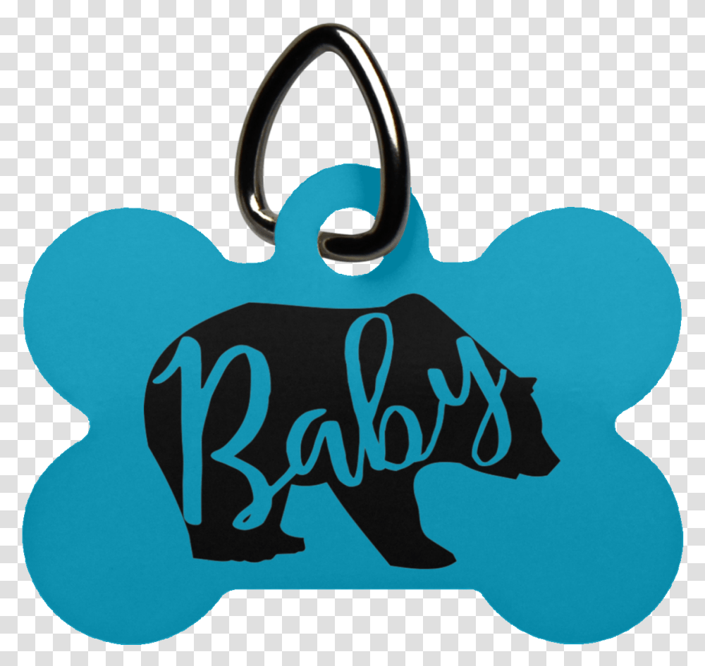 Baby Bear Dog Bone Pet Tag Pets, Pendant, Label, Alphabet Transparent Png
