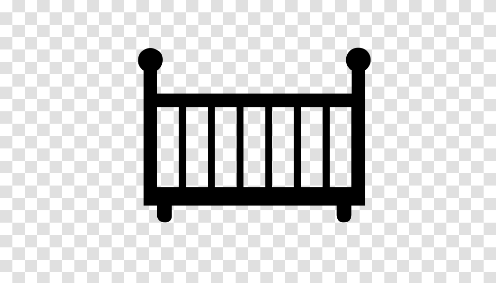 Baby Bed Wooden Crib Bed Icon With And Vector Format, Gray, World Of Warcraft Transparent Png