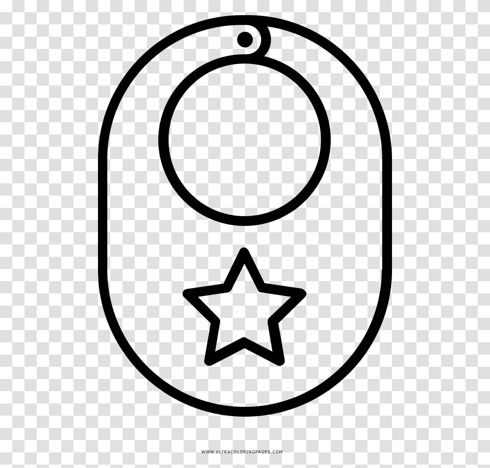 Baby Bib Coloring Page, Gray, World Of Warcraft Transparent Png