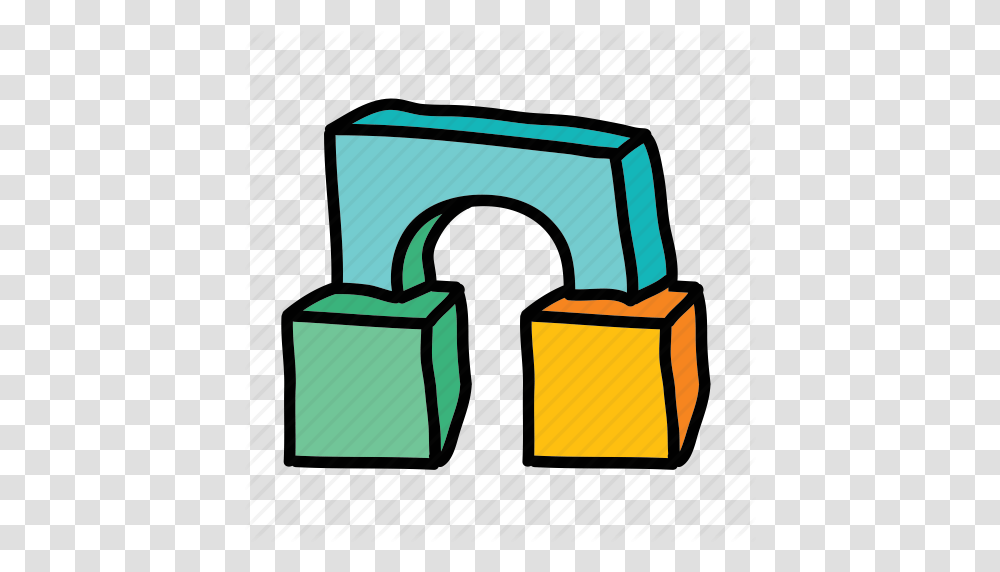 Baby Blocks Bridge Building Child Game Toy Icon, Lamp, Cowbell, Rug Transparent Png