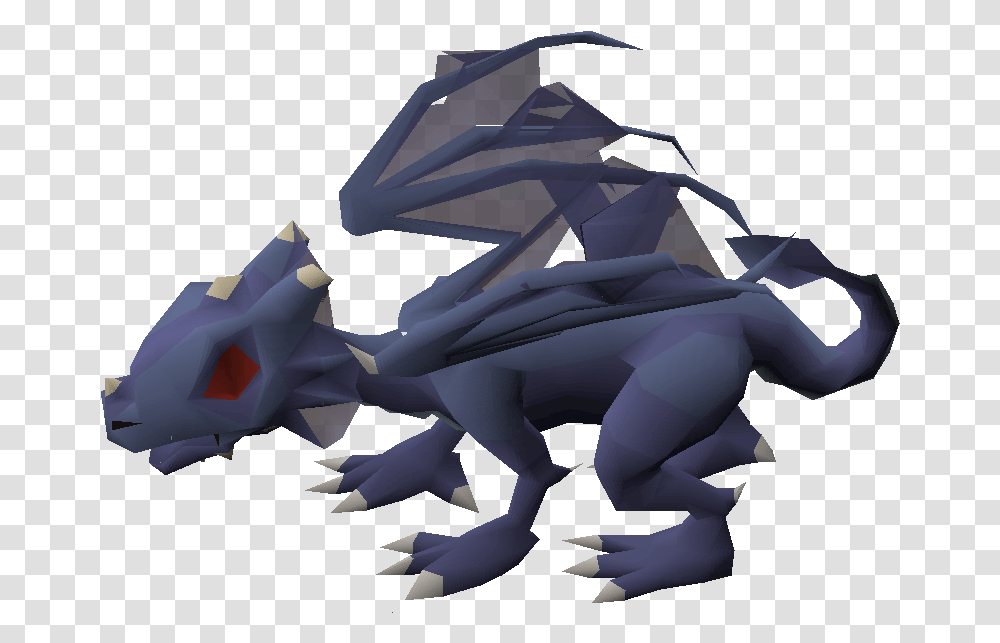 Baby Blue Dragon Image Runescape Baby Blue Dragon, Art, Paper, Origami Transparent Png