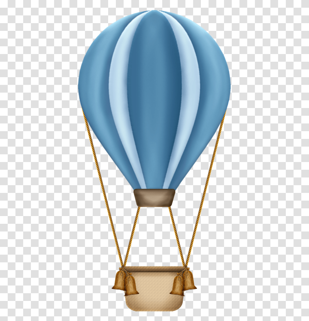 Baby Blue Hot Air Balloon, Aircraft, Vehicle, Transportation, Lamp Transparent Png