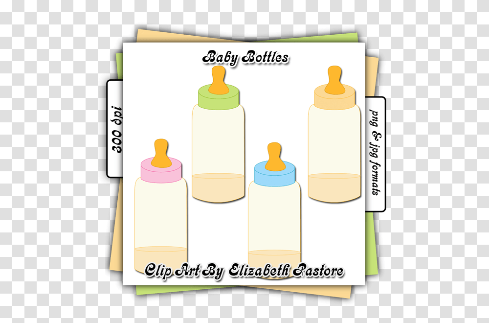 Baby Bottle Clip Art Collection Consist Of Baby Bottles In Pink, Paint Container Transparent Png