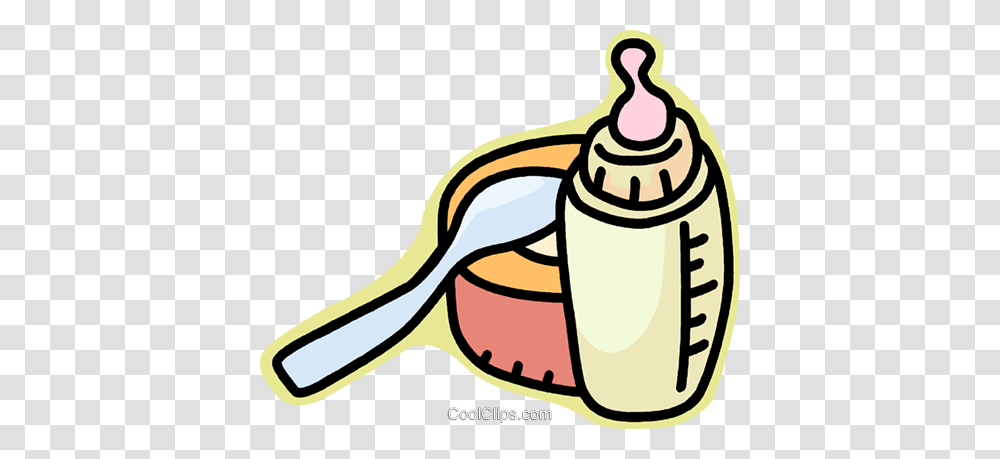 Baby Bottle Royalty Free Vector Clip Art Illustration, Weapon, Cutlery, Food, Ammunition Transparent Png