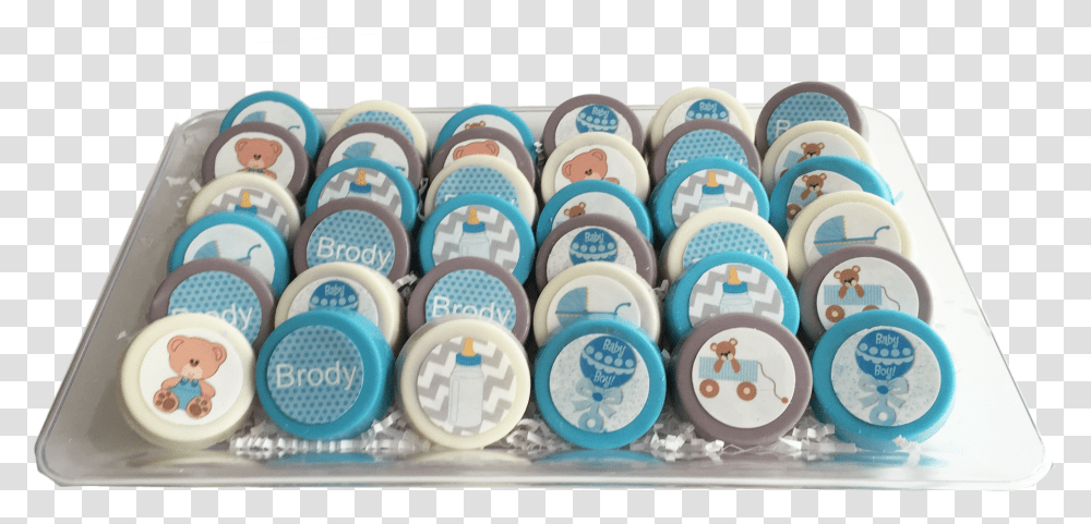 Baby Boy Chocolate Covered Oreo Platter Download Cupcake, Saucer, Pottery, Meal, Food Transparent Png