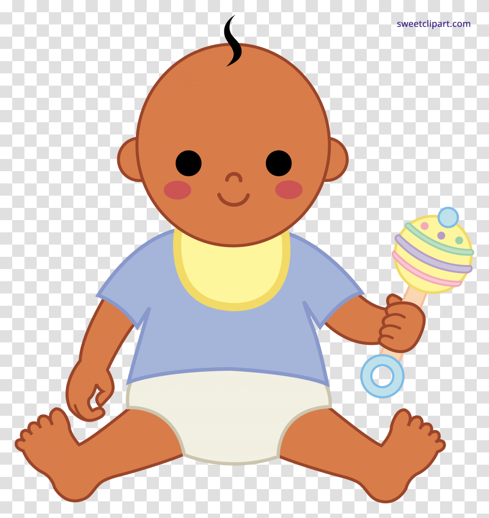 Baby Boy Clipart, Food, Eating, Sitting, Rattle Transparent Png