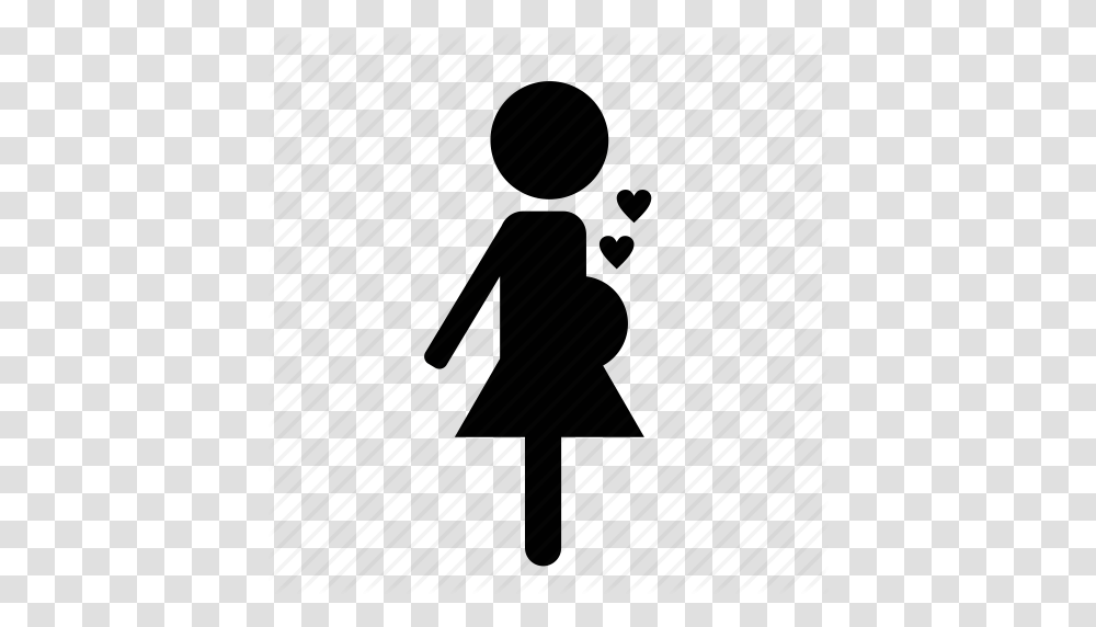 Baby Bump Expecting Love Pregnant Icon, Silhouette, Piano, Pedestrian Transparent Png