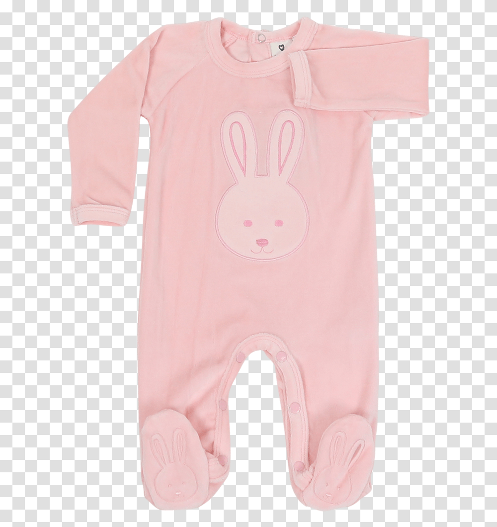 Baby Bunny Velour Romper All In Ones Korango Rabbit, Apparel, Sleeve, Long Sleeve Transparent Png