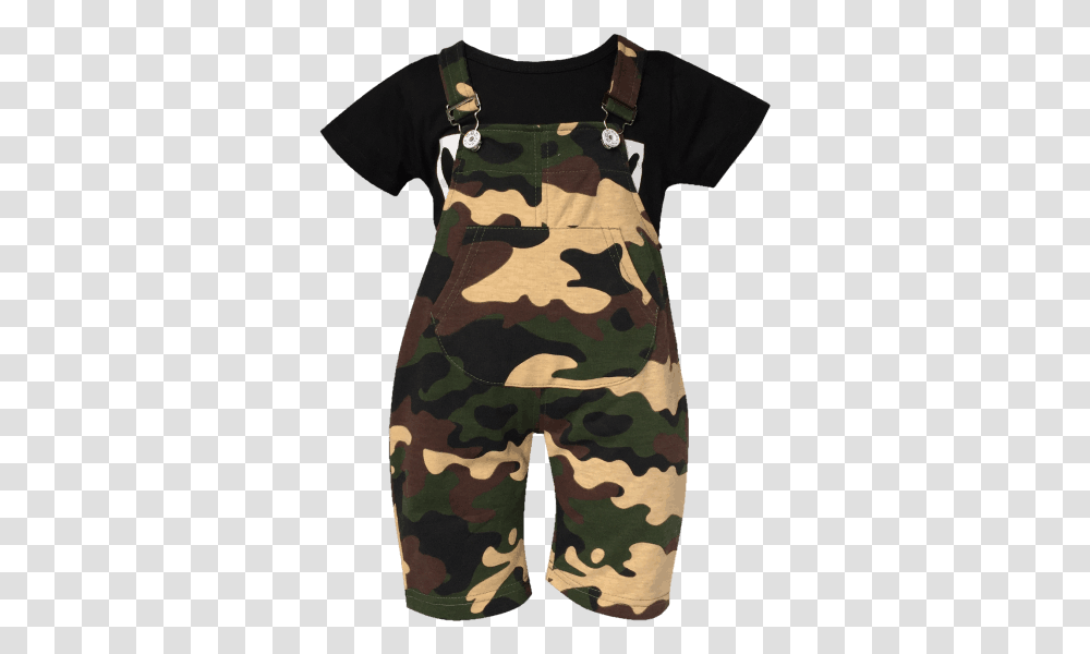 Baby Camo Overalls Set Day Dress, Camouflage, Military Uniform, Person, Human Transparent Png