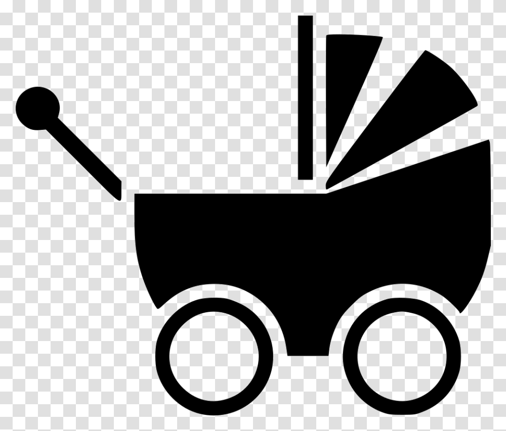 Baby Carriage Baby Carriage Gray Icon, Stencil, Binoculars, Hammer, Tool Transparent Png