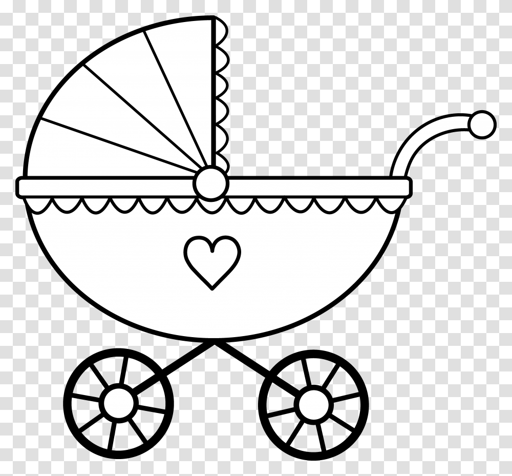 Baby Carriage Line Art Baby Carriage Clipart, Doodle, Drawing, Scale, Stencil Transparent Png