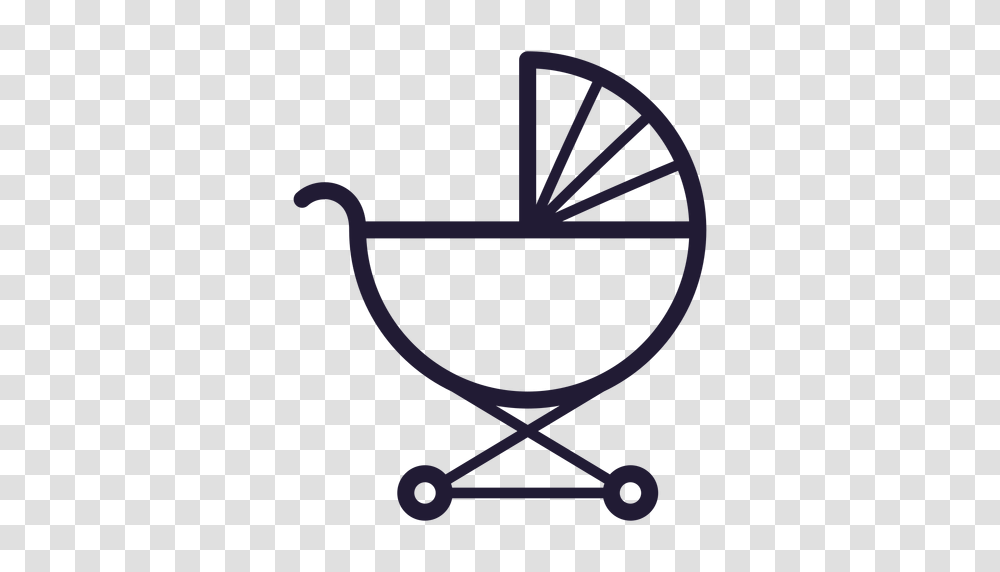 Baby Carriage Stroke Icon, Chair, Furniture, Emblem Transparent Png