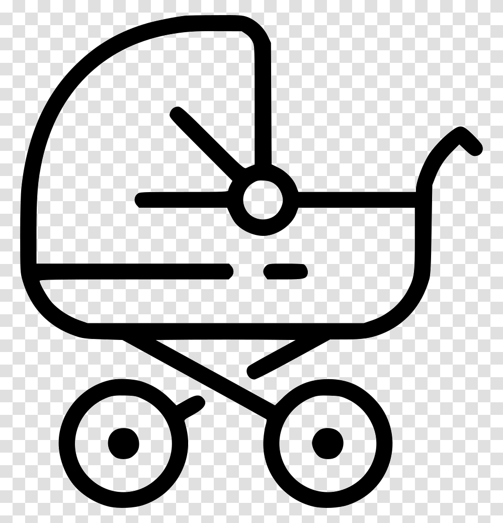 Baby Carriage Stroller Newborn Infant Family Icon Free, Lawn Mower, Tool, Chair, Furniture Transparent Png