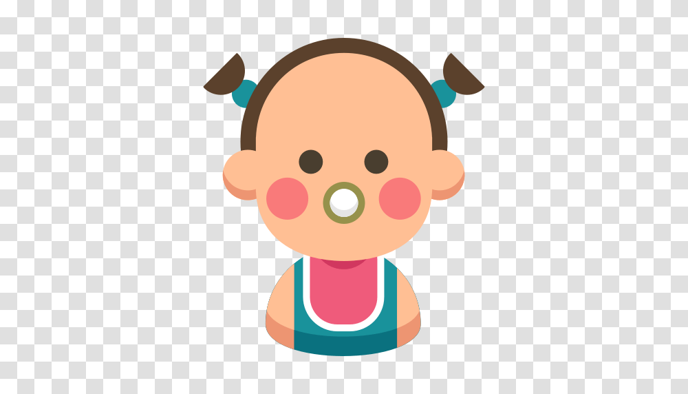 Baby Cartoon Cute Daughter Family Kid Icon, Rattle, Toy, Head Transparent Png