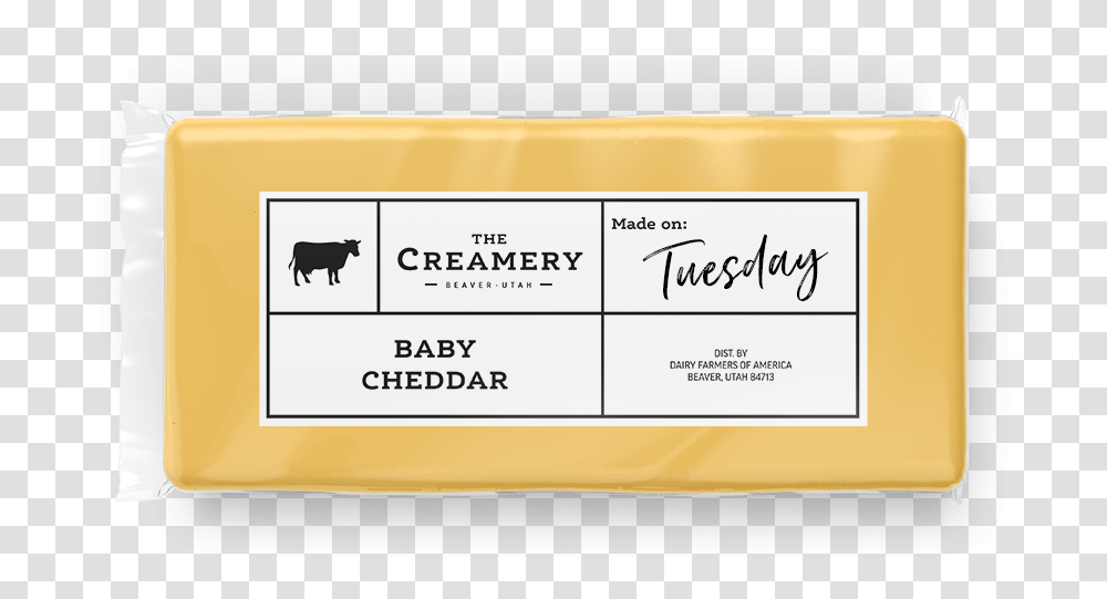 Baby Cheddar Cheese Horizontal, Label, Text, Business Card, Paper Transparent Png