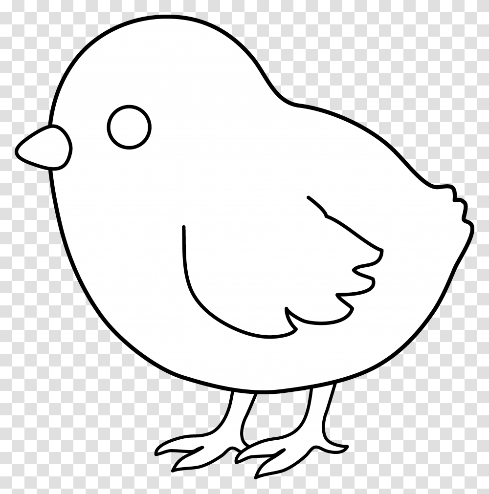 Baby Chick Line Art Easter Coloring Pages Baby, Animal, Bird, Hen, Chicken Transparent Png