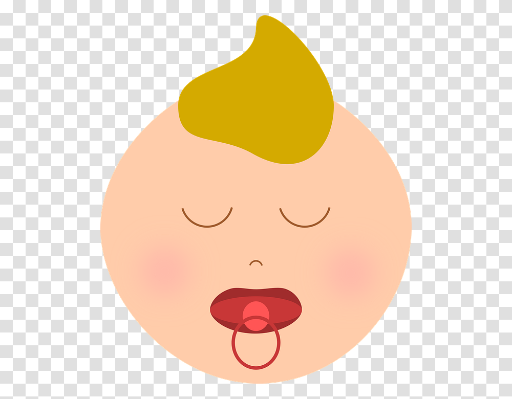 Baby Child Cute Sleeping Girl Boy Pacifier Blond Durmiendo, Plant, Food, Produce, Vegetable Transparent Png