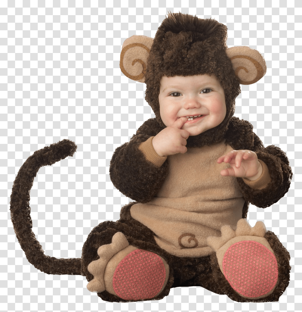 Baby Child Disfraz De Jorge El Curioso Para Bebes, Person, Toy, Finger Transparent Png