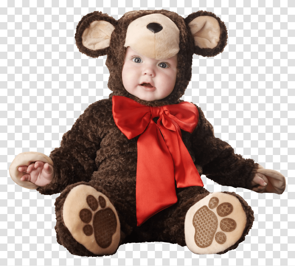 Baby Child Teddy Bear Dress Baby, Toy, Doll, Person Transparent Png