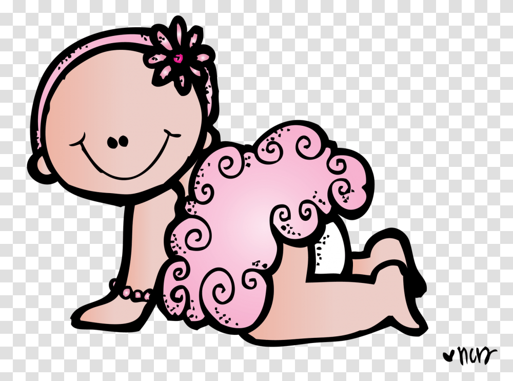 Baby Clip Art Melonheadz Free Image, Doodle, Drawing, Female, Girl Transparent Png