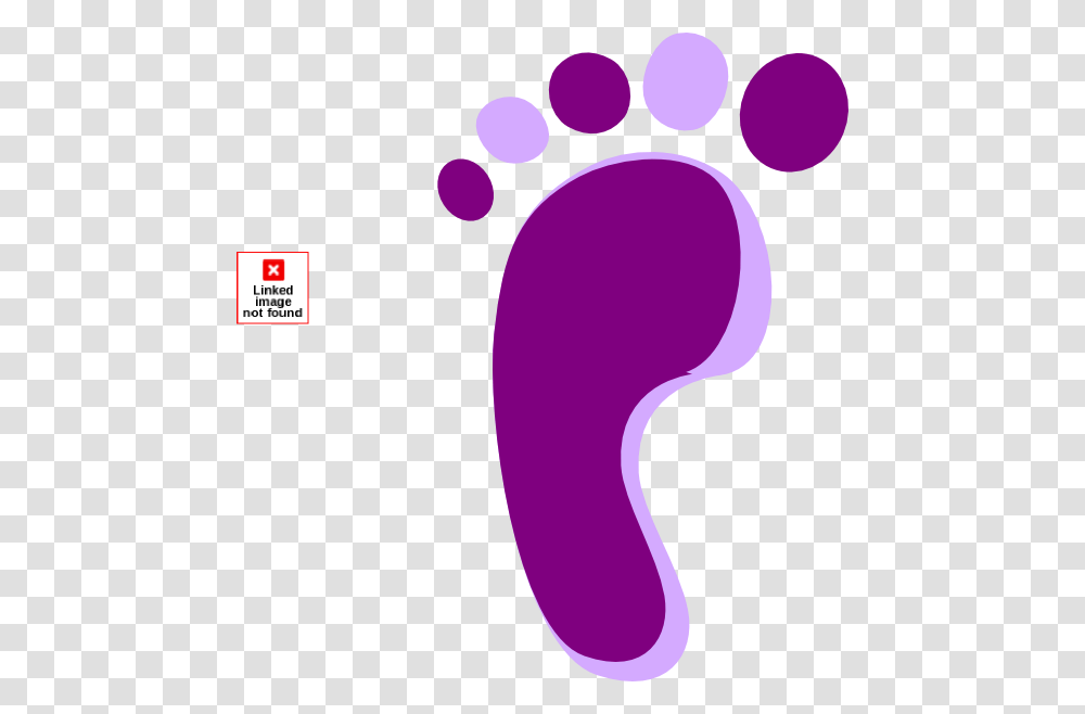 Baby Clipart Purple, Footprint Transparent Png