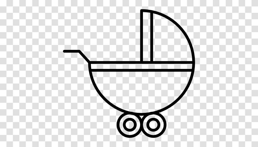 Baby Crib Carriage Wheels Baby Carriage Transport Crib Icon, Gray, World Of Warcraft Transparent Png