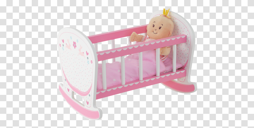 Baby Crib Doll In A Cot Clipart, Furniture, Cradle Transparent Png
