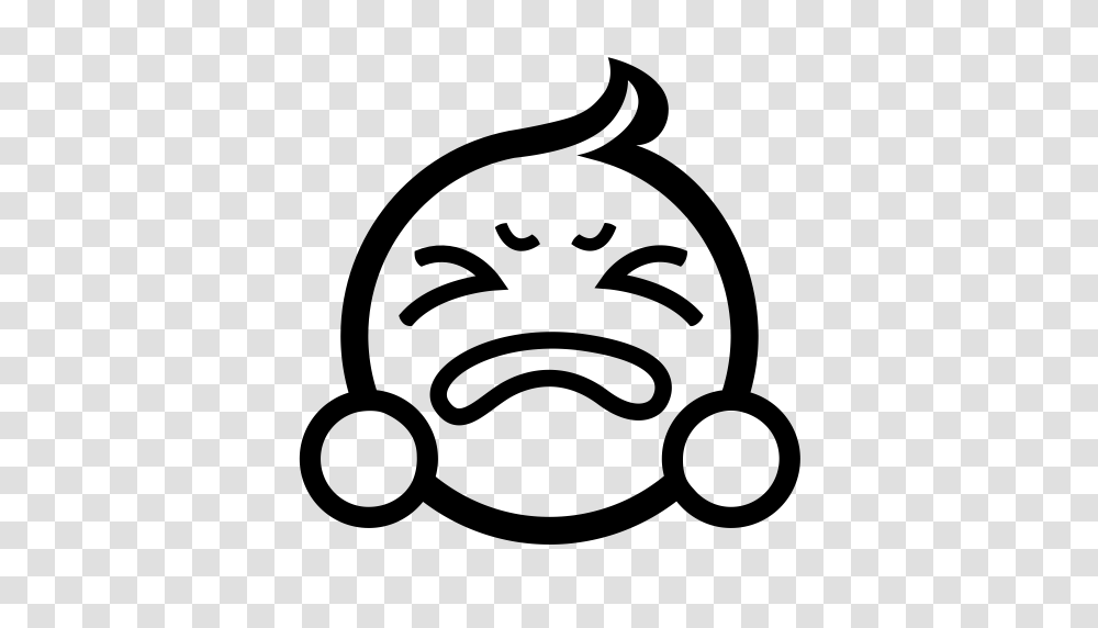 Baby Crying Crying Emotional Icon With And Vector Format, Gray, World Of Warcraft Transparent Png