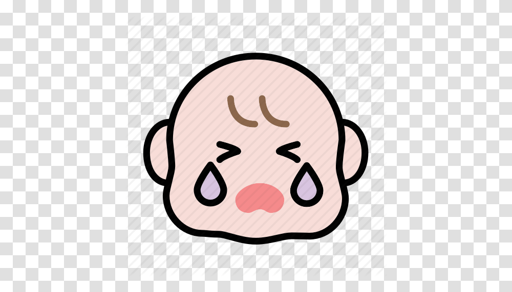 Baby Crying Emoji Human Face Icon, Food, Cushion, Sand, Word Transparent Png