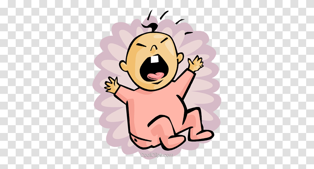 Baby Crying Royalty Free Vector Clip Art Illustration, Cupid, Advertisement, Poster Transparent Png