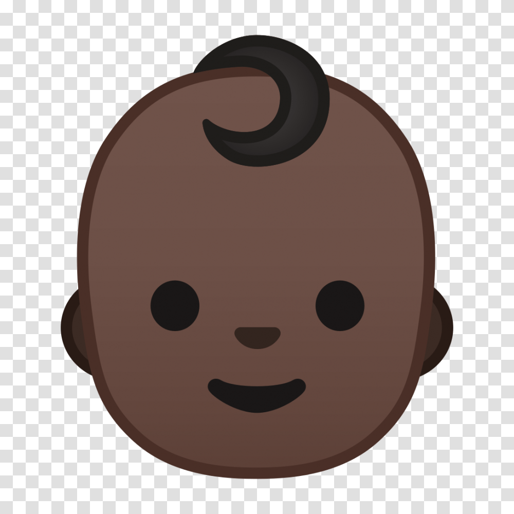 Baby Dark Skin Tone Icon Noto Emoji People Faces Iconset Google, Head Transparent Png