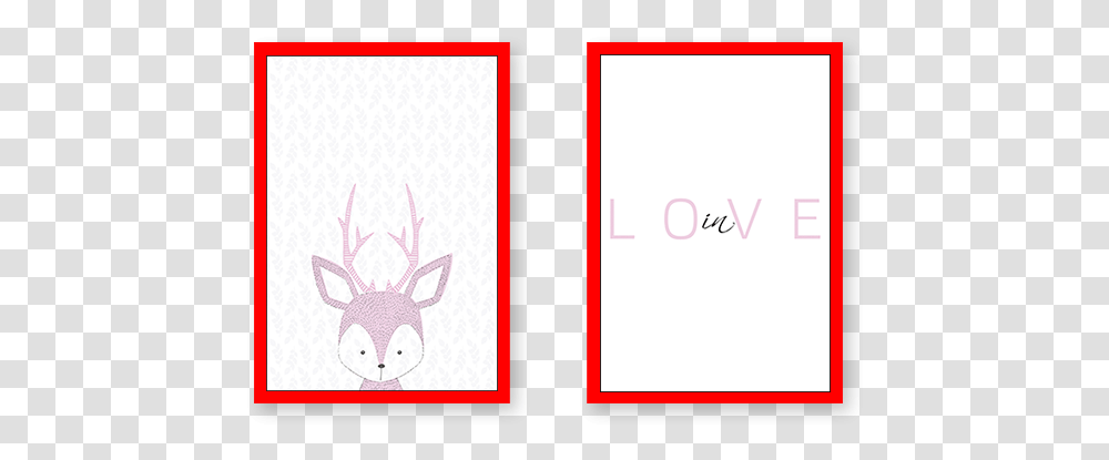 Baby Deer In Love Set Of 2 Frames Deer, Text, Symbol, Logo, Alphabet Transparent Png