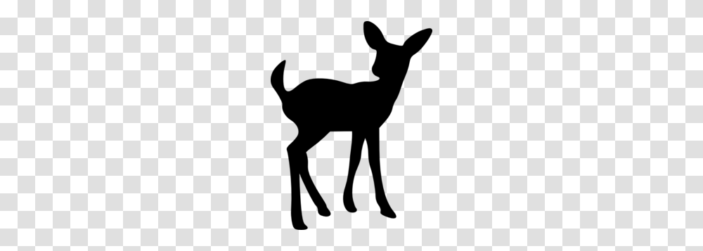 Baby Deer Silhouette Clipart, Gray, World Of Warcraft Transparent Png