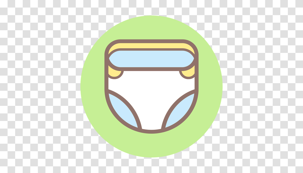 Baby Diaper Circle Icon, Underwear, Apparel, Tape Transparent Png