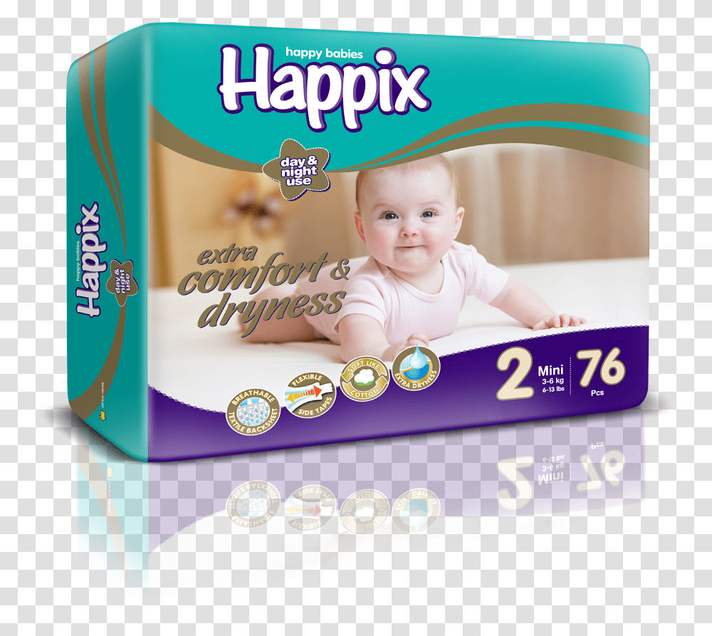 Baby Diaper Happix Diapers, Person, Paper, Food Transparent Png