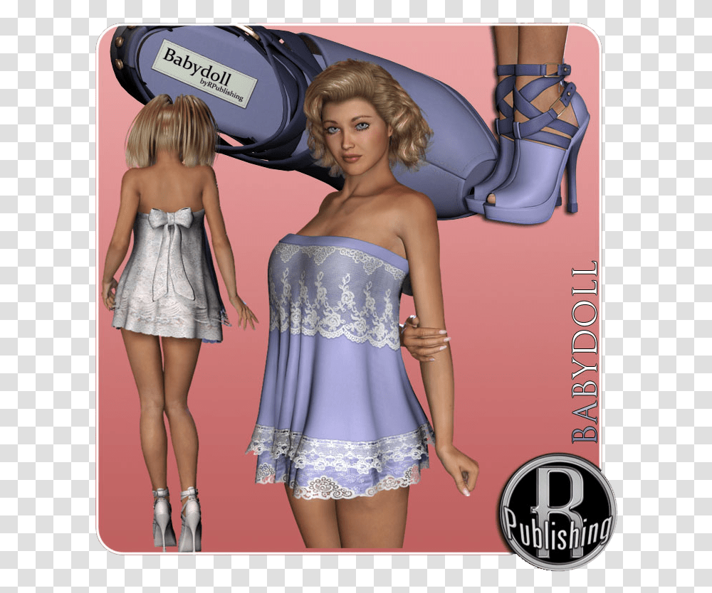 Baby Doll Dress Amp Shoes V4a4g4 By Rpublishing Girl, Person, Fashion, Female Transparent Png